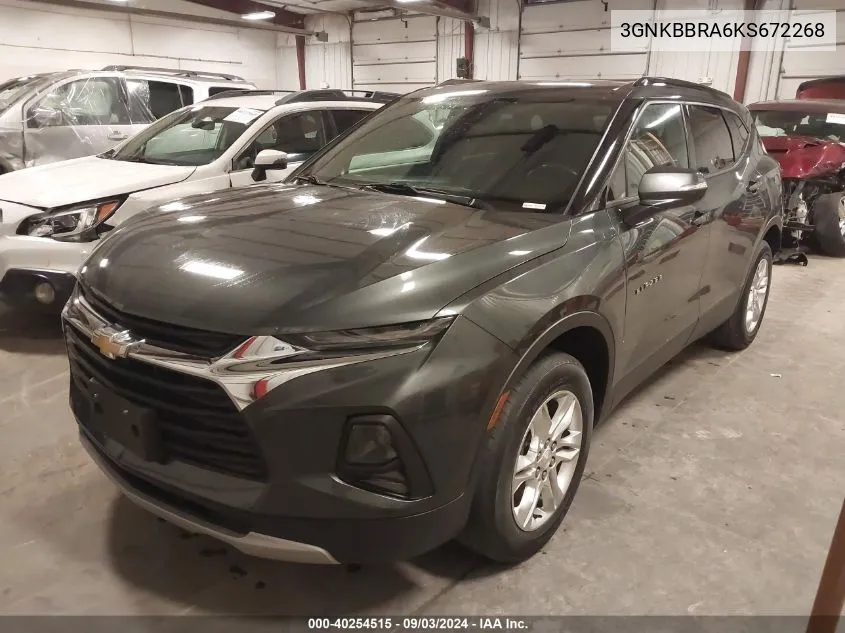 2019 Chevrolet Blazer VIN: 3GNKBBRA6KS672268 Lot: 40254515