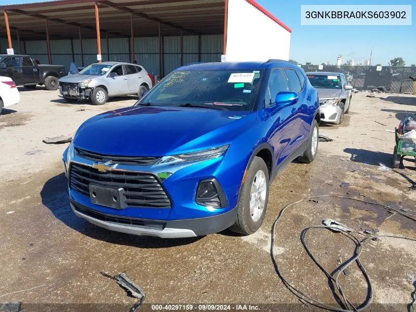 2019 Chevrolet Blazer VIN: 3GNKBBRA0KS603902 Lot: 40297159