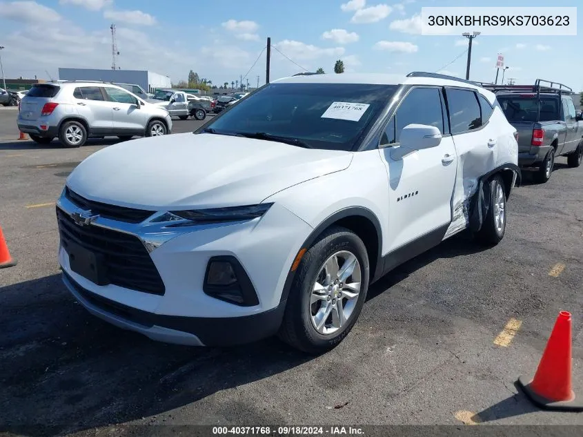 2019 Chevrolet Blazer VIN: 3GNKBHRS9KS703623 Lot: 40371768