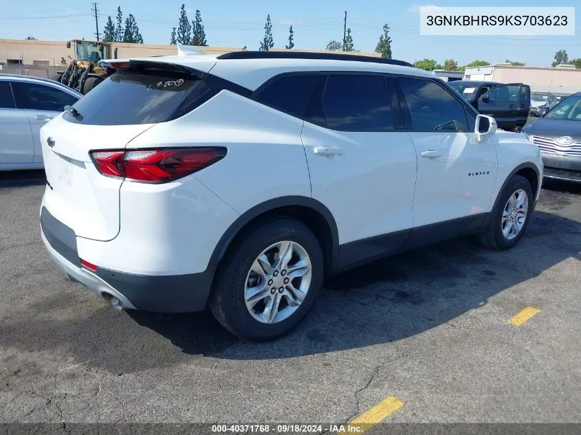 2019 Chevrolet Blazer VIN: 3GNKBHRS9KS703623 Lot: 40371768