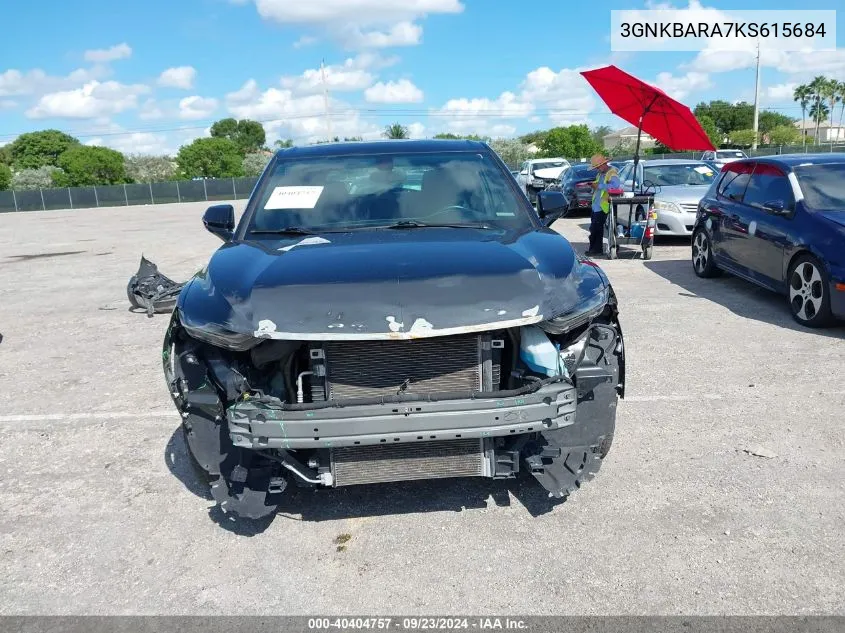 2019 Chevrolet Blazer L VIN: 3GNKBARA7KS615684 Lot: 40404757