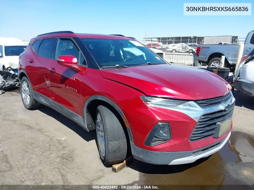 2019 Chevrolet Blazer VIN: 3GNKBHRSXKS665836 Lot: 40423492