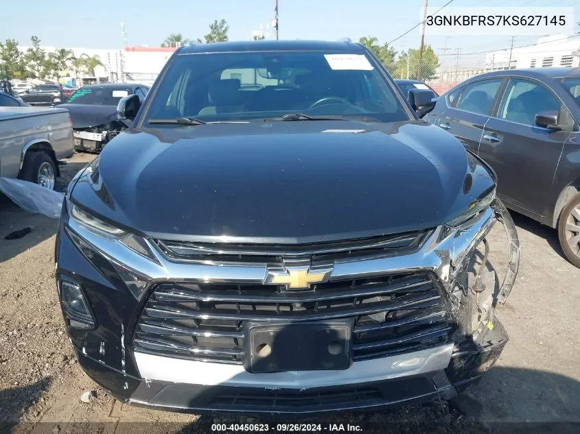 2019 Chevrolet Blazer Premier VIN: 3GNKBFRS7KS627145 Lot: 40450623