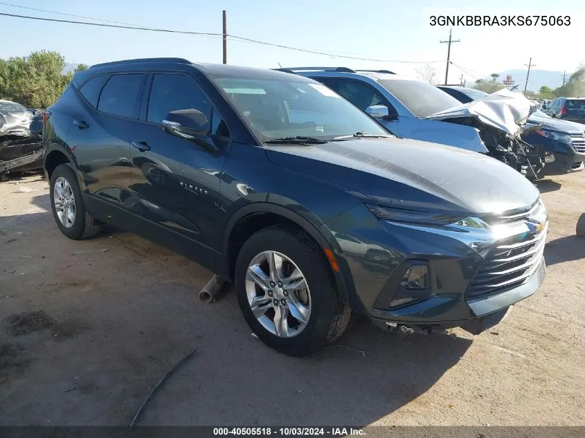 2019 Chevrolet Blazer VIN: 3GNKBBRA3KS675063 Lot: 40505518