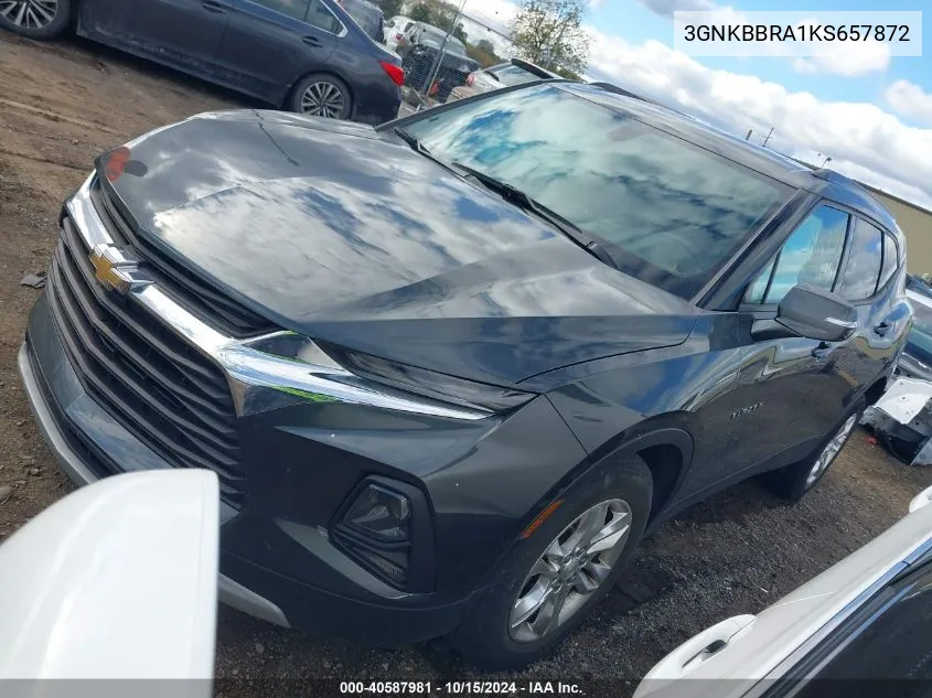 2019 Chevrolet Blazer VIN: 3GNKBBRA1KS657872 Lot: 40587981