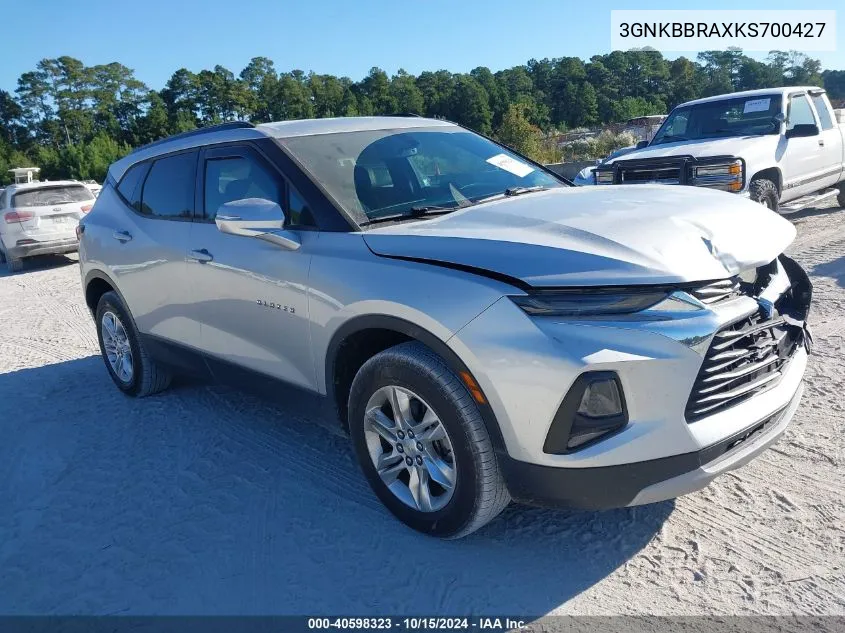 2019 Chevrolet Blazer VIN: 3GNKBBRAXKS700427 Lot: 40598323