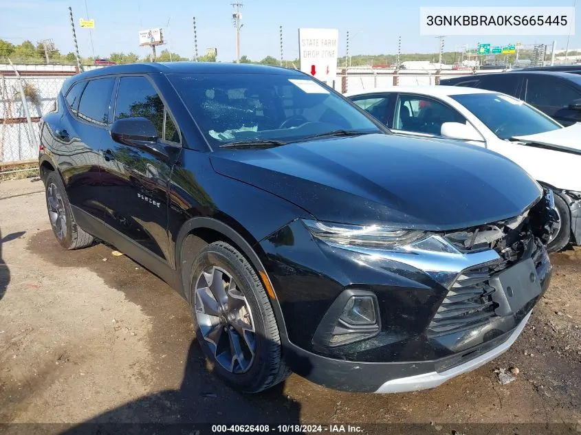 2019 Chevrolet Blazer VIN: 3GNKBBRA0KS665445 Lot: 40626408