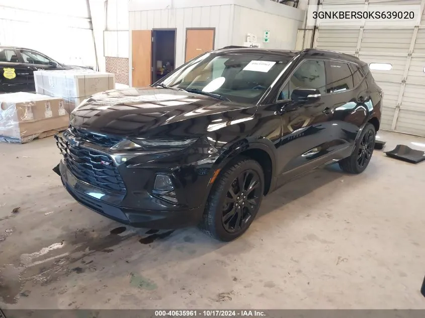 2019 Chevrolet Blazer Rs VIN: 3GNKBERS0KS639020 Lot: 40635961