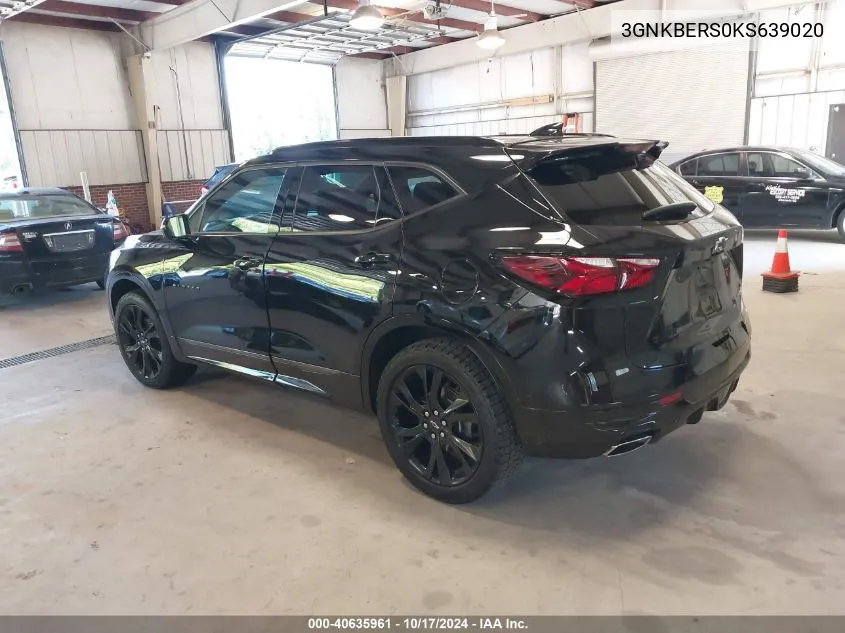 2019 Chevrolet Blazer Rs VIN: 3GNKBERS0KS639020 Lot: 40635961