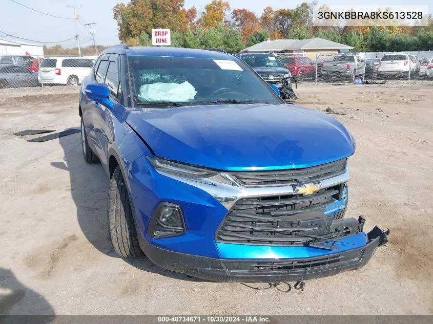 2019 Chevrolet Blazer VIN: 3GNKBBRA8KS613528 Lot: 40734671