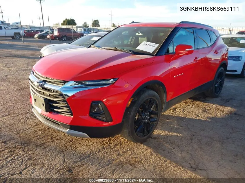 2019 Chevrolet Blazer VIN: 3GNKBHRS8KS669111 Lot: 40829660