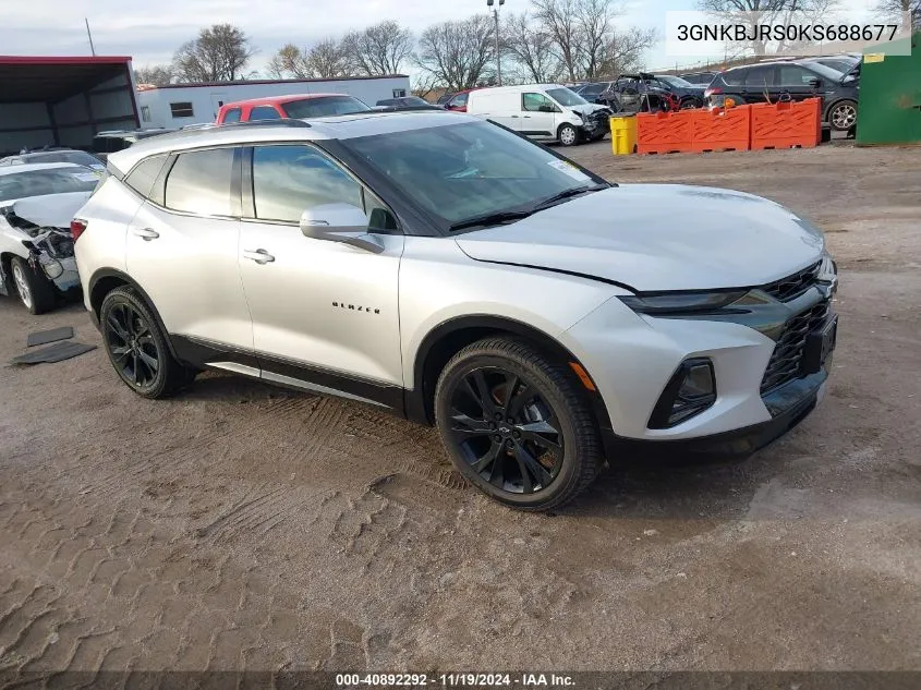 2019 Chevrolet Blazer Rs VIN: 3GNKBJRS0KS688677 Lot: 40892292