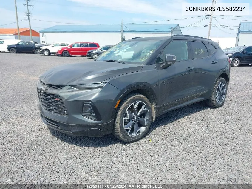 2020 Chevrolet Blazer Rs VIN: 3GNKBKRS7LS582234 Lot: 12059111