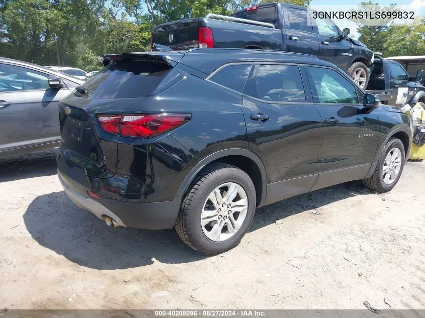 2020 Chevrolet Blazer Fwd 2Lt VIN: 3GNKBCRS1LS699832 Lot: 40208096