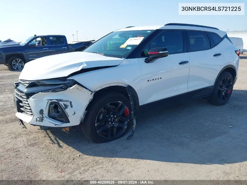 2020 Chevrolet Blazer Fwd 2Lt VIN: 3GNKBCRS4LS721225 Lot: 40288825