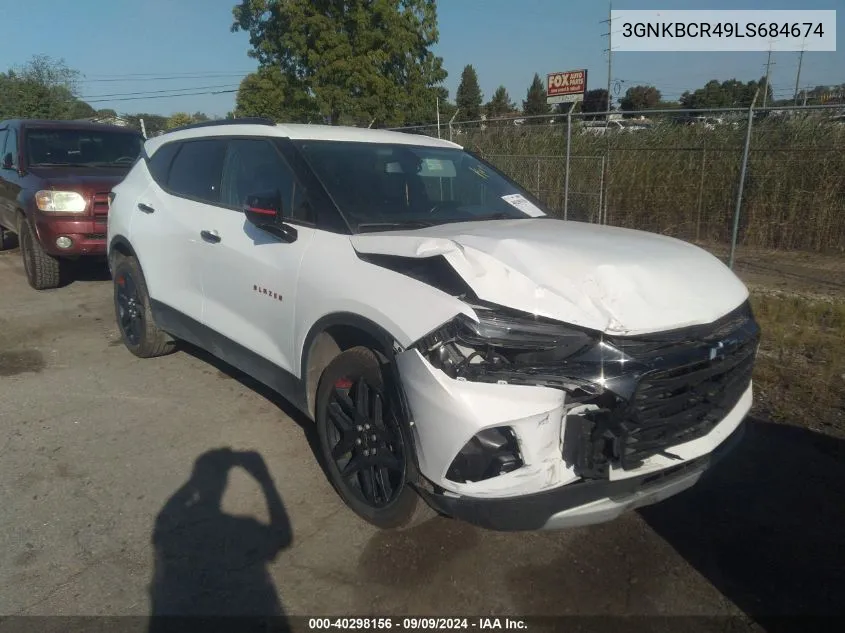 2020 Chevrolet Blazer Fwd 2Lt VIN: 3GNKBCR49LS684674 Lot: 40298156