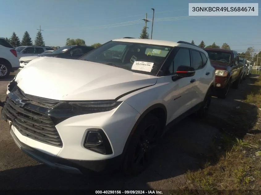 2020 Chevrolet Blazer Fwd 2Lt VIN: 3GNKBCR49LS684674 Lot: 40298156