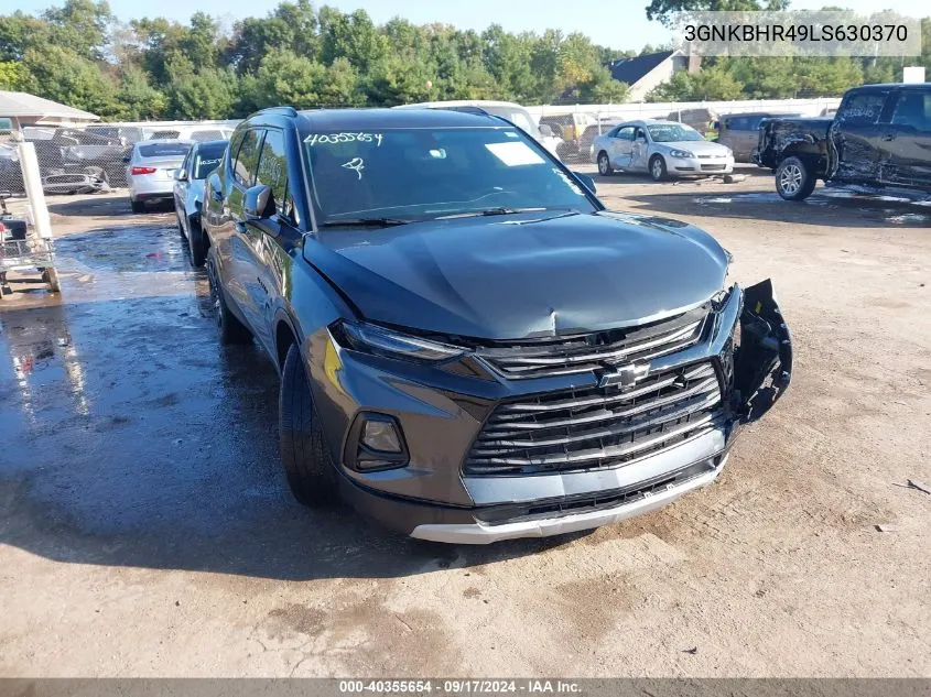 2020 Chevrolet Blazer Awd 2Lt VIN: 3GNKBHR49LS630370 Lot: 40355654