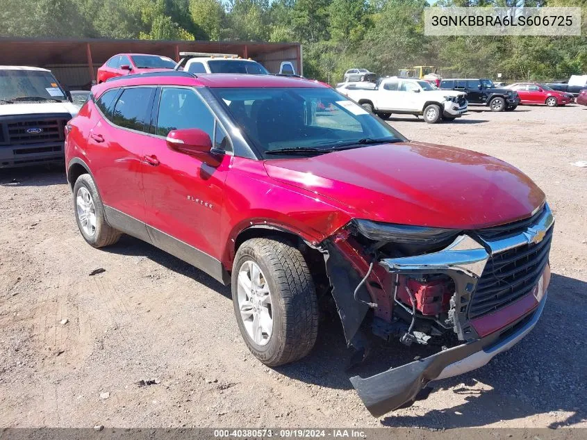 2020 Chevrolet Blazer Fwd 1Lt VIN: 3GNKBBRA6LS606725 Lot: 40380573