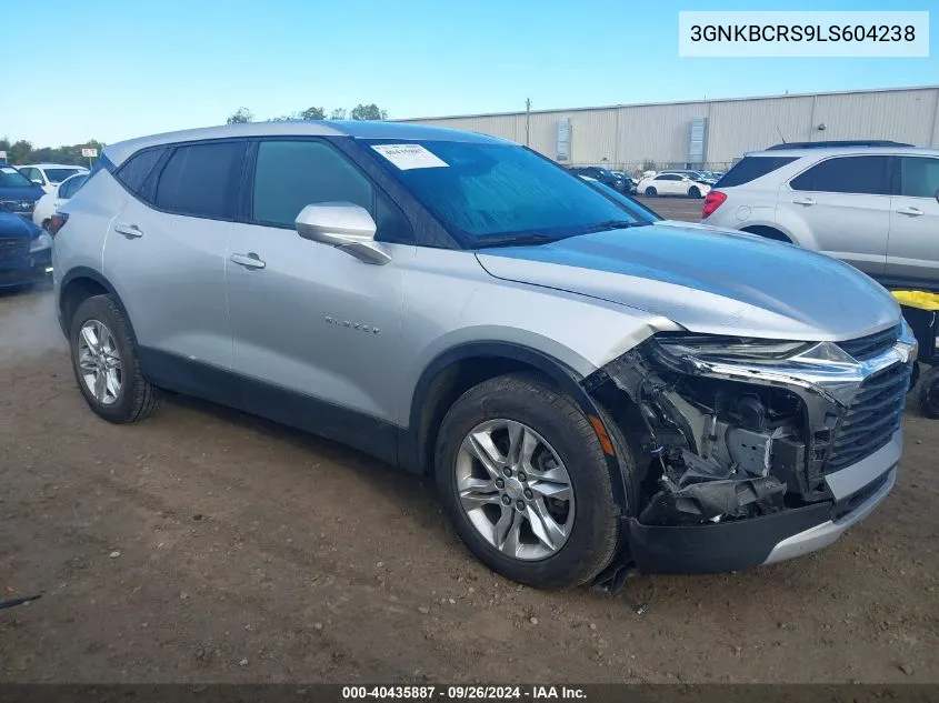 2020 Chevrolet Blazer 2Lt VIN: 3GNKBCRS9LS604238 Lot: 40435887