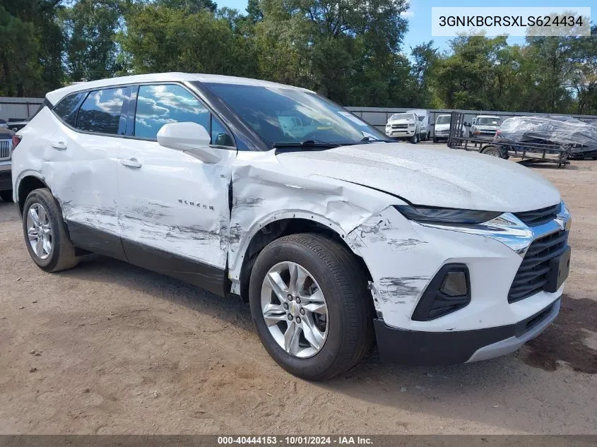 2020 Chevrolet Blazer Fwd 2Lt VIN: 3GNKBCRSXLS624434 Lot: 40444153