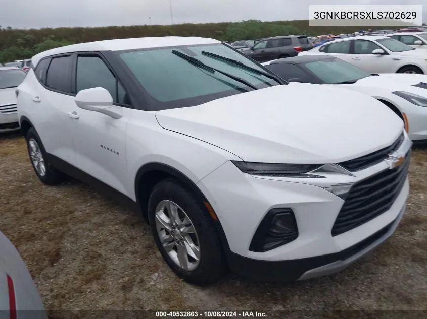 2020 Chevrolet Blazer Fwd 2Lt VIN: 3GNKBCRSXLS702629 Lot: 40532863