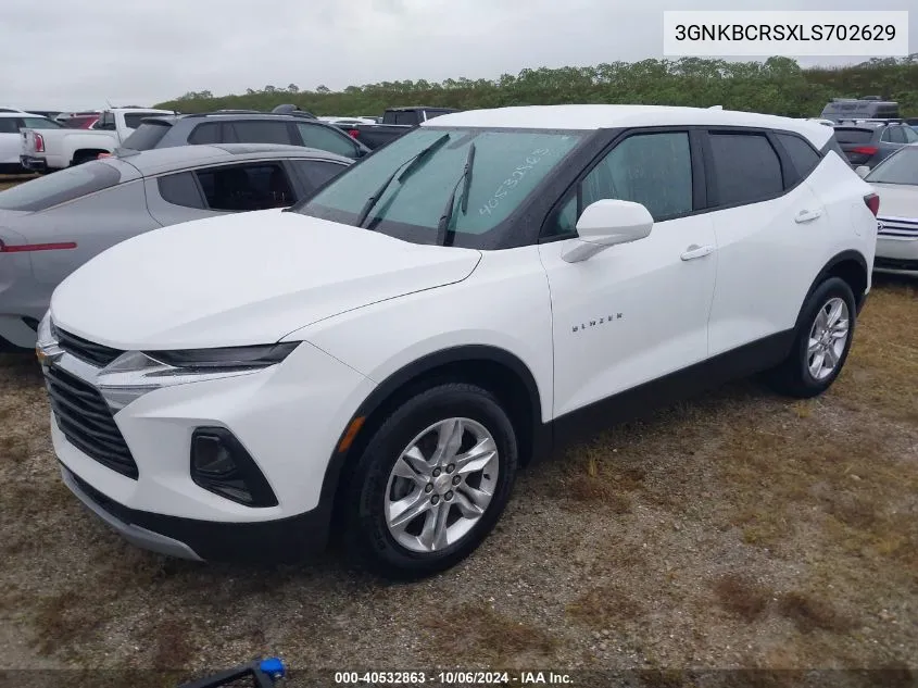 2020 Chevrolet Blazer Fwd 2Lt VIN: 3GNKBCRSXLS702629 Lot: 40532863