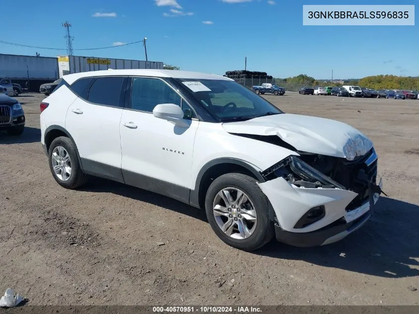 2020 Chevrolet Blazer Fwd 1Lt VIN: 3GNKBBRA5LS596835 Lot: 40570951