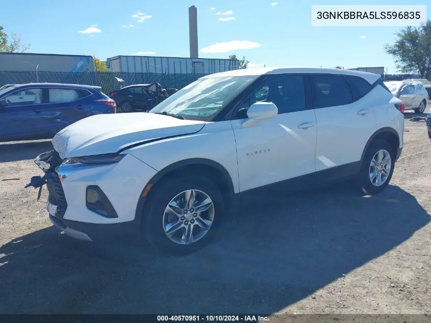 2020 Chevrolet Blazer Fwd 1Lt VIN: 3GNKBBRA5LS596835 Lot: 40570951