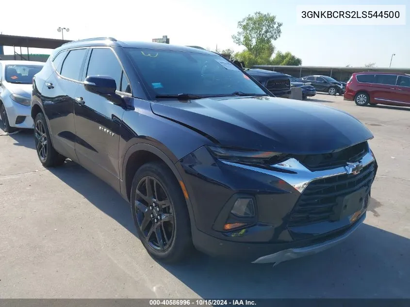 2020 Chevrolet Blazer Fwd 2Lt VIN: 3GNKBCRS2LS544500 Lot: 40586996