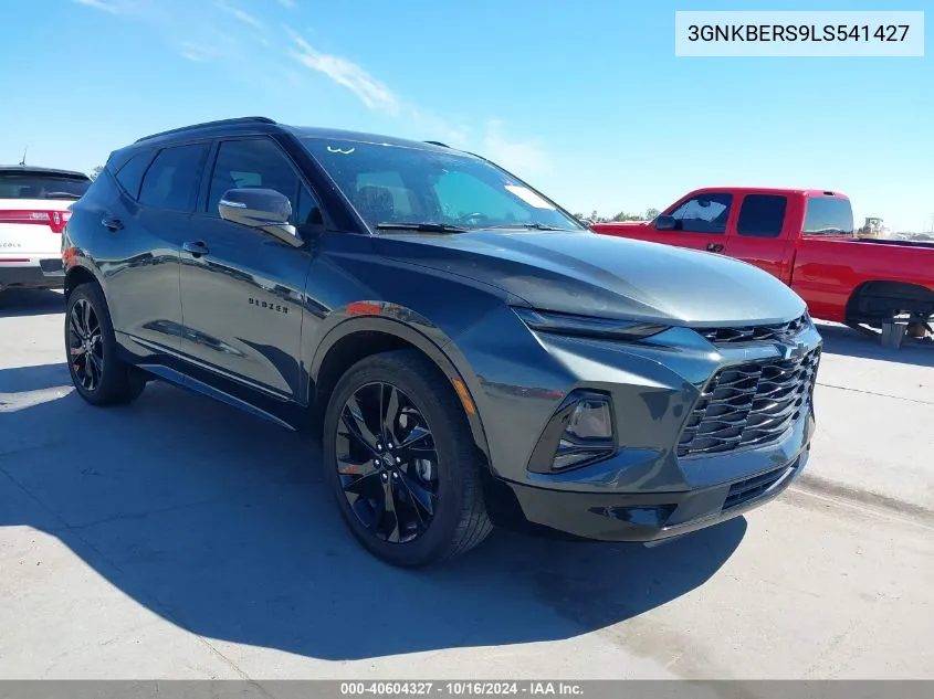 2020 Chevrolet Blazer Fwd Rs VIN: 3GNKBERS9LS541427 Lot: 40604327