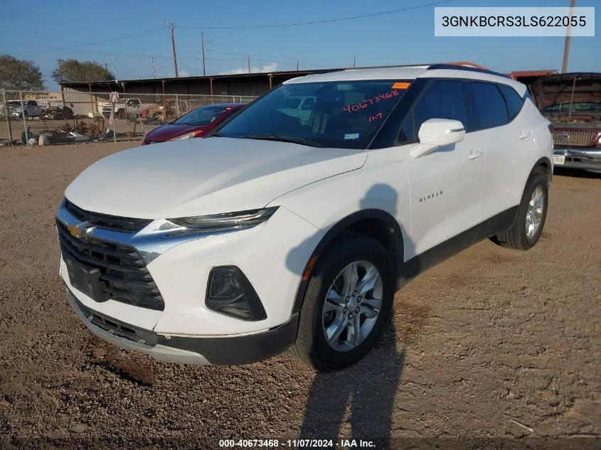 2020 Chevrolet Blazer Fwd 2Lt VIN: 3GNKBCRS3LS622055 Lot: 40673468