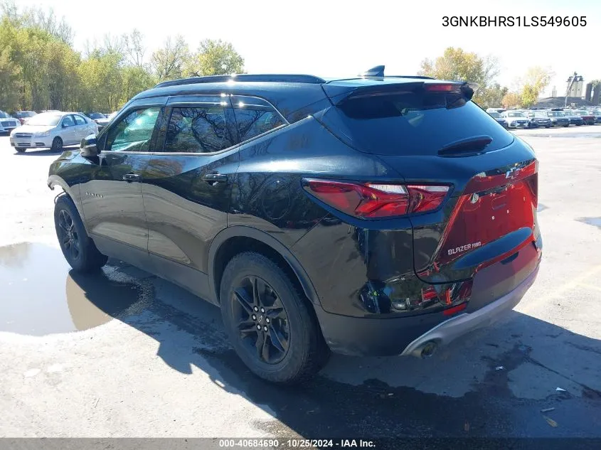 2020 Chevrolet Blazer Awd 2Lt VIN: 3GNKBHRS1LS549605 Lot: 40684690