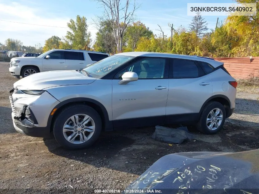 2020 Chevrolet Blazer Fwd 2Lt VIN: 3GNKBCRS9LS640902 Lot: 40705216