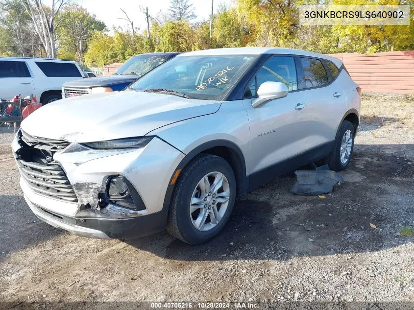 2020 Chevrolet Blazer Fwd 2Lt VIN: 3GNKBCRS9LS640902 Lot: 40705216