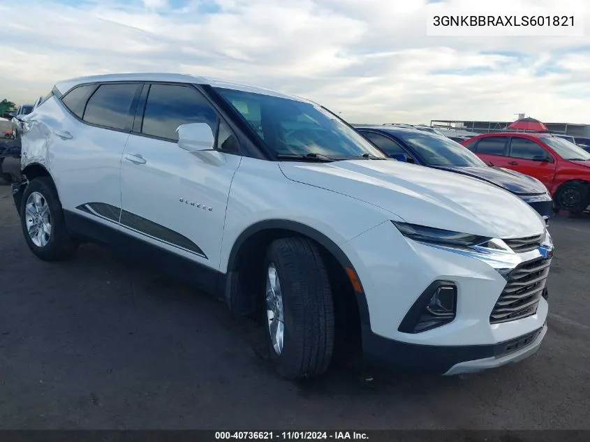 2020 Chevrolet Blazer Fwd 1Lt VIN: 3GNKBBRAXLS601821 Lot: 40736621