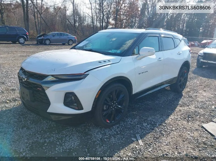 2020 Chevrolet Blazer Awd Rs VIN: 3GNKBKRS7LS608606 Lot: 40759108