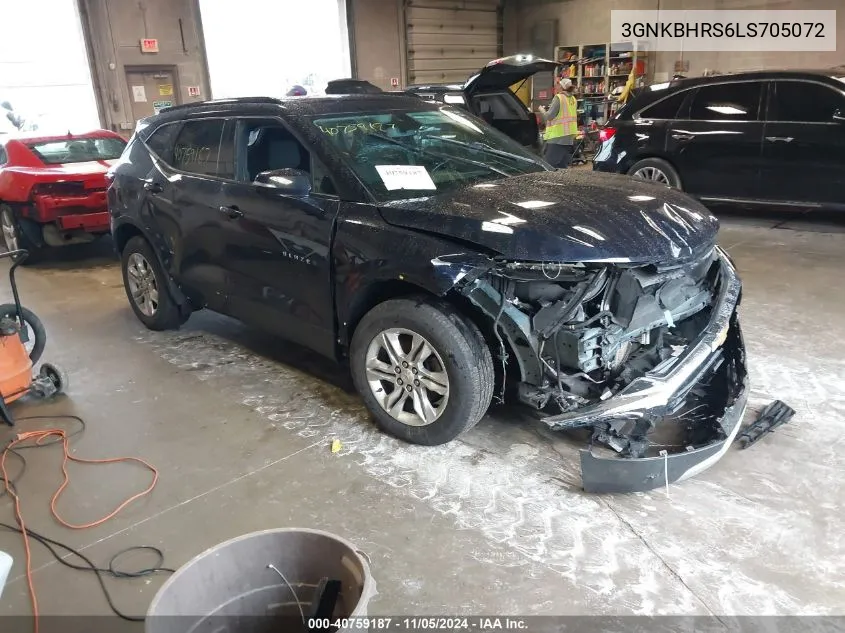 2020 Chevrolet Blazer Awd 2Lt VIN: 3GNKBHRS6LS705072 Lot: 40759187