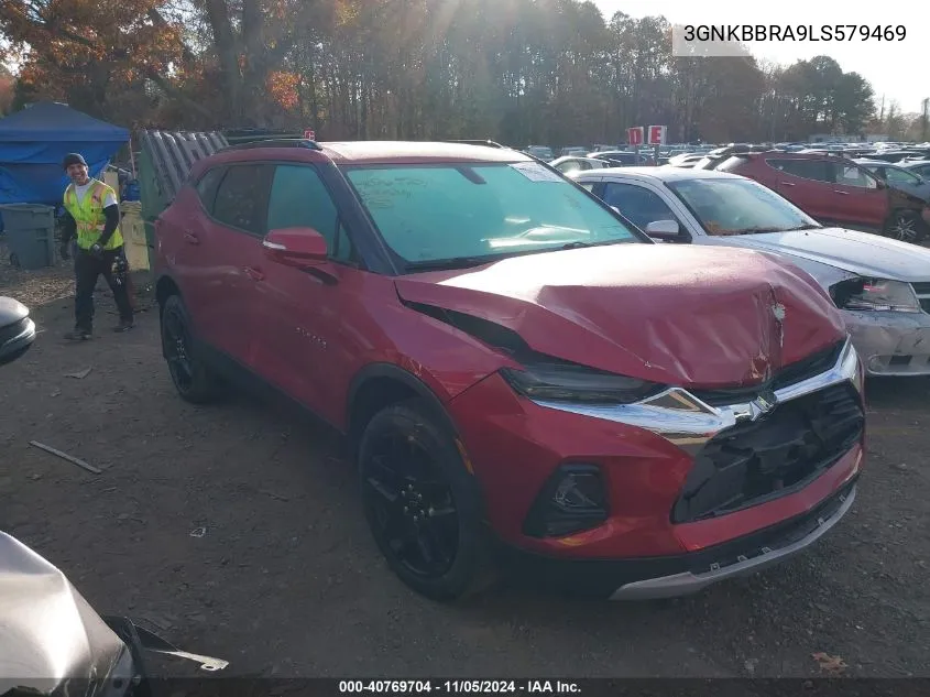 2020 Chevrolet Blazer Fwd 1Lt VIN: 3GNKBBRA9LS579469 Lot: 40769704