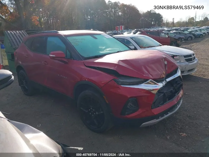 2020 Chevrolet Blazer Fwd 1Lt VIN: 3GNKBBRA9LS579469 Lot: 40769704