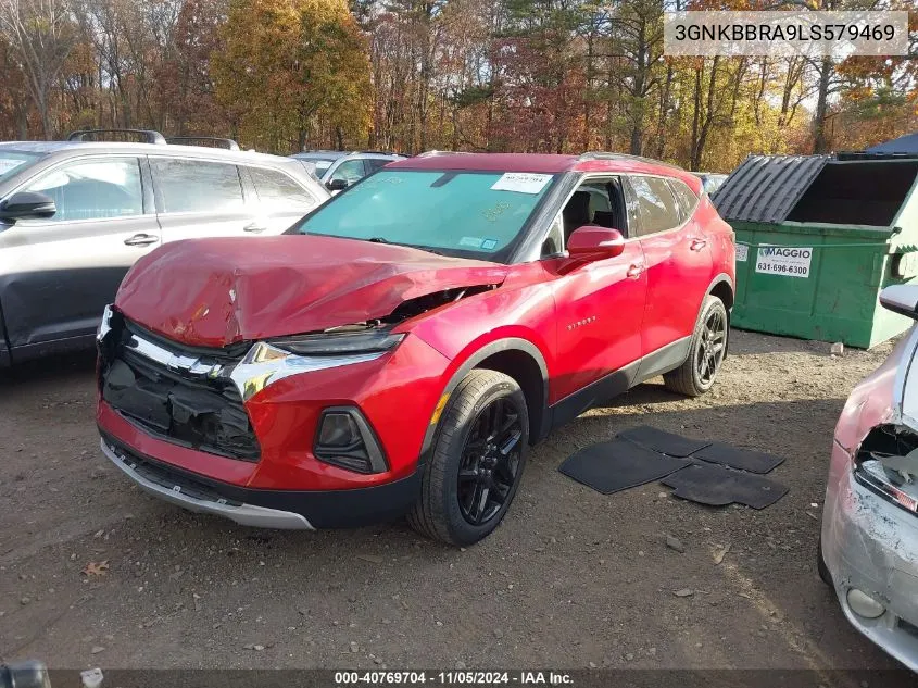 2020 Chevrolet Blazer Fwd 1Lt VIN: 3GNKBBRA9LS579469 Lot: 40769704