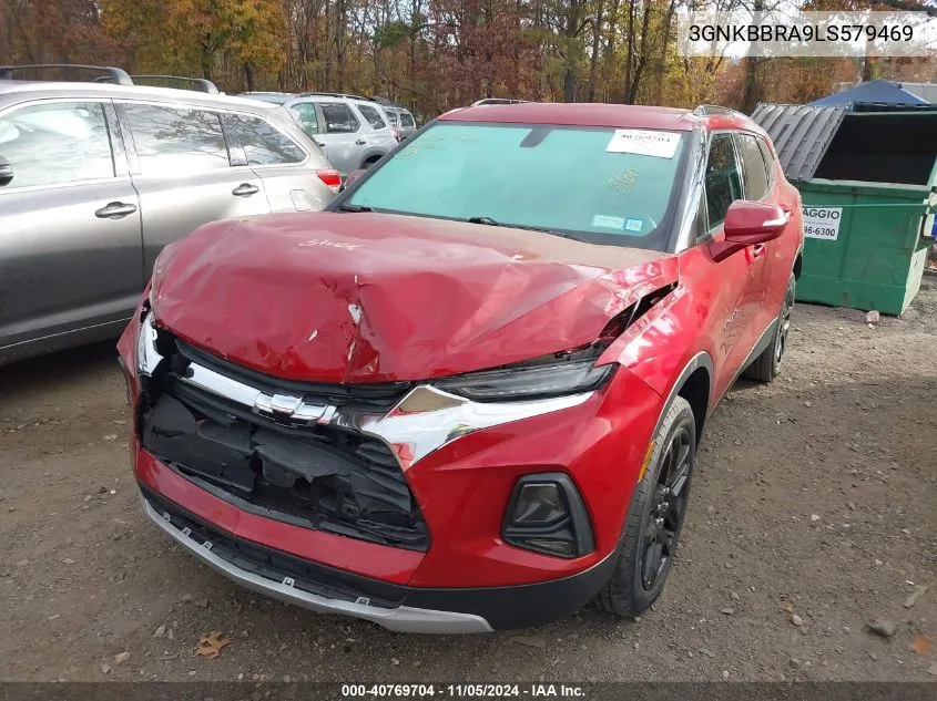 2020 Chevrolet Blazer Fwd 1Lt VIN: 3GNKBBRA9LS579469 Lot: 40769704