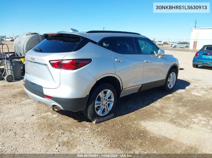 2020 Chevrolet Blazer Awd 2Lt VIN: 3GNKBHRS1LS630913 Lot: 40780091