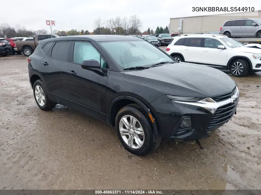 2020 Chevrolet Blazer Fwd 1Lt VIN: 3GNKBBRA8LS544910 Lot: 40863371