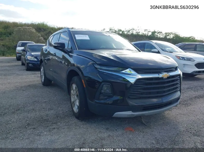 2020 Chevrolet Blazer Fwd 1Lt VIN: 3GNKBBRA8LS630296 Lot: 40865146