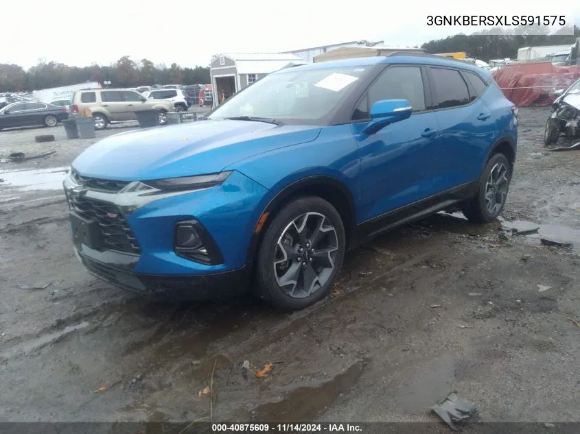 2020 Chevrolet Blazer Fwd Rs VIN: 3GNKBERSXLS591575 Lot: 40875609