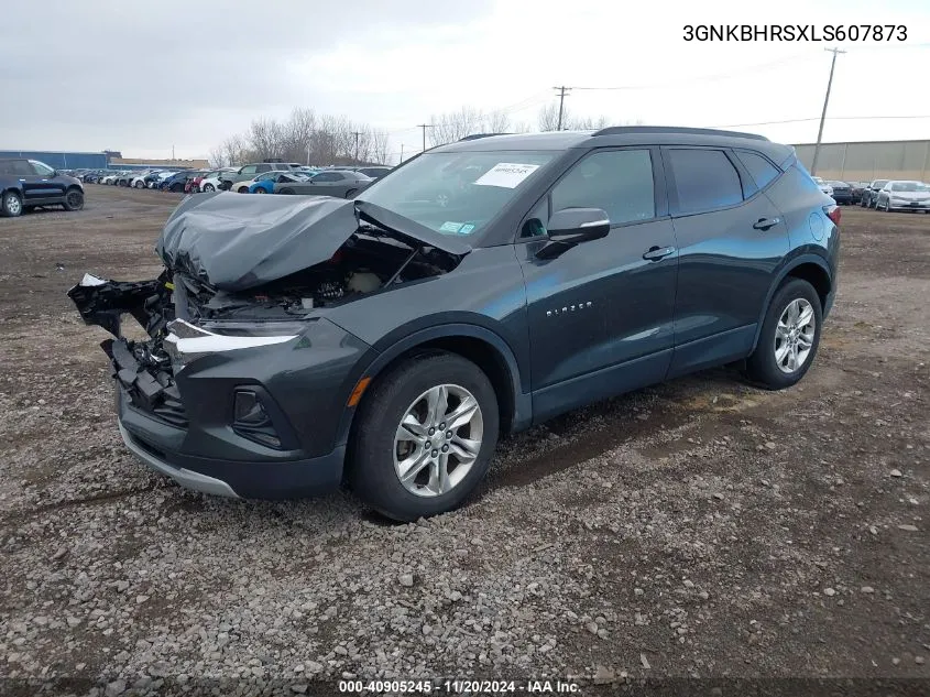 2020 Chevrolet Blazer Awd 2Lt VIN: 3GNKBHRSXLS607873 Lot: 40905245