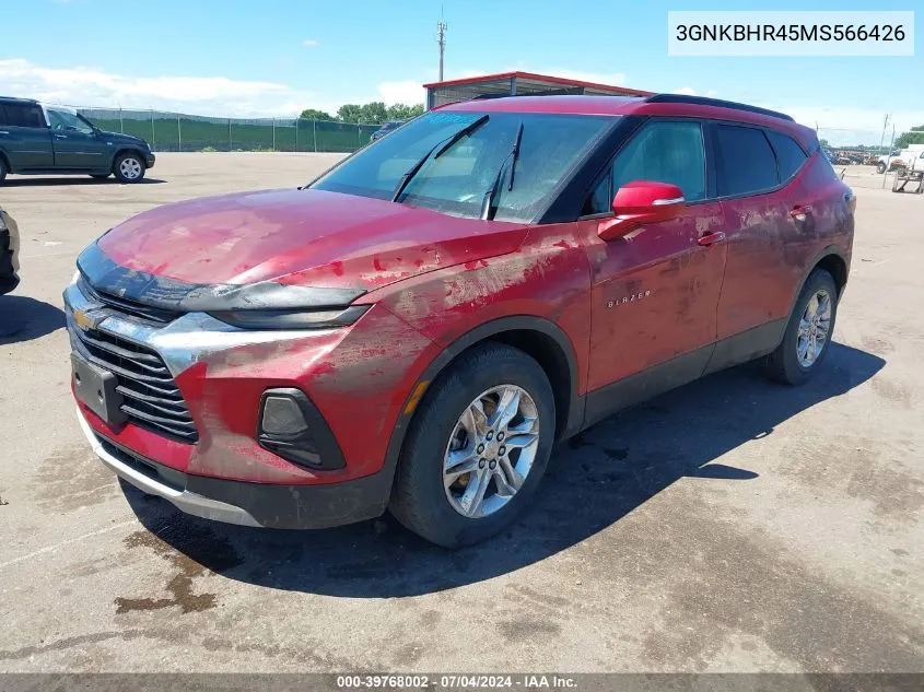 3GNKBHR45MS566426 2021 Chevrolet Blazer Awd 2Lt