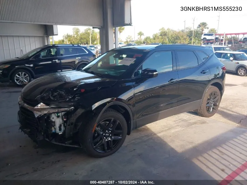 2021 Chevrolet Blazer Awd 2Lt VIN: 3GNKBHRS1MS555230 Lot: 40487287