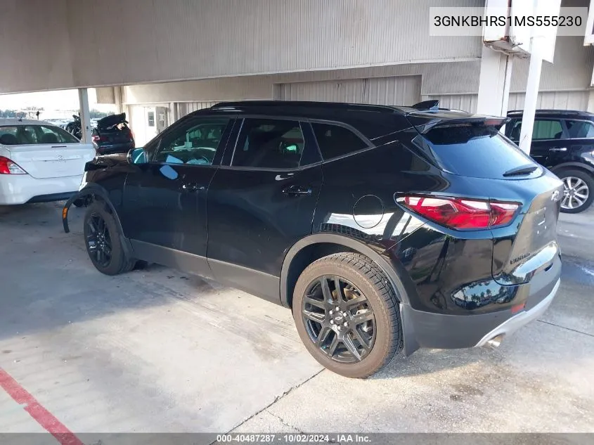 2021 Chevrolet Blazer Awd 2Lt VIN: 3GNKBHRS1MS555230 Lot: 40487287